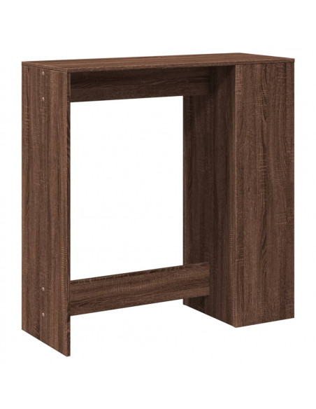 Tavolo Bar con Rastrelliera Marrone 101x40x103,5 cm Multistrato