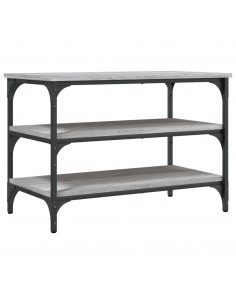 Panca Porta Scarpe Grigio Sonoma 70x38,5x49cm Legno Multistrato 2