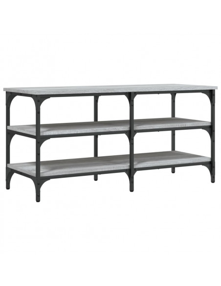 Panca Porta Scarpe Grigio Sonoma 100x38,5x49 Legno Multistrato