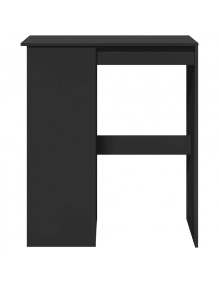 Tavolo Bar con Rastrelliera Nero 90x47,5x103,5 cm Multistrato