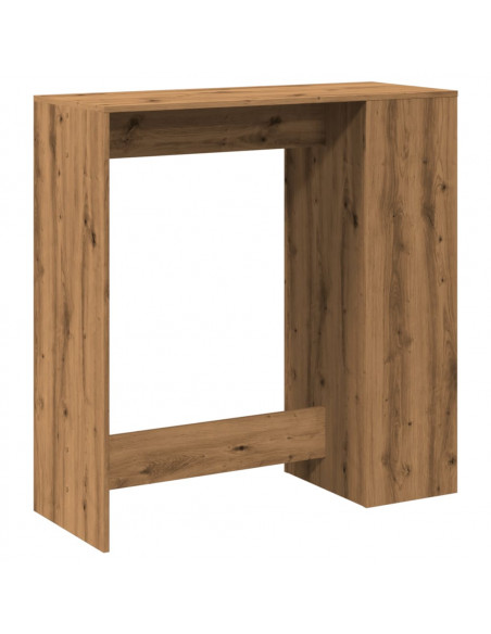 Tavolo Bar con Rastrelliera Rovere 101x40x103,5 cm Multistrato