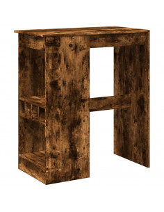 Tavolo Bar con Rastrelliera Rovere 90x47,5x103,5 cm Multistrato 2