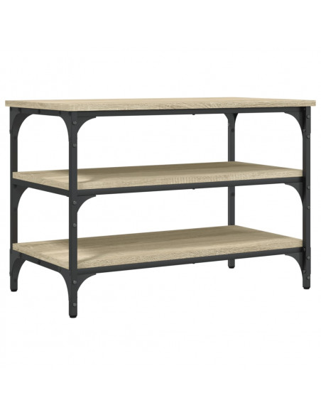 Panca Porta Scarpe Rovere Sonoma 70x38,5x49cm Legno Multistrato