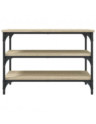 Panca Porta Scarpe Rovere Sonoma 70x38,5x49cm Legno Multistrato