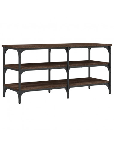 Panca Porta Scarpe Rovere Marrone 100x38,5x49 Legno Multistrato