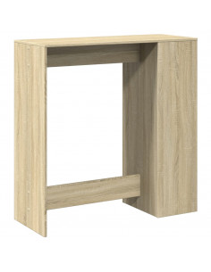 Tavolo Bar con Rastrelliera Sonoma 101x40x103,5 cm Multistrato 2