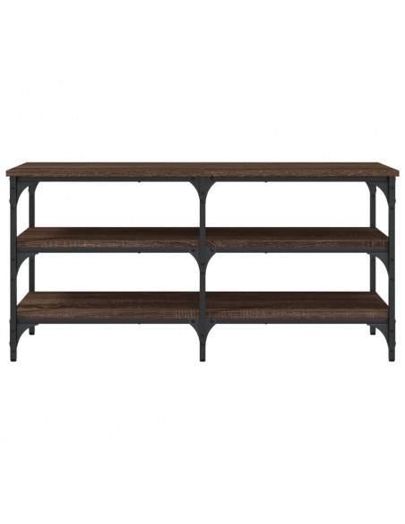 Panca Porta Scarpe Rovere Marrone 100x38,5x49 Legno Multistrato
