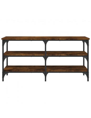 Panca Porta Scarpe Rovere Fumo 100x38,5x49cm Legno Multistrato