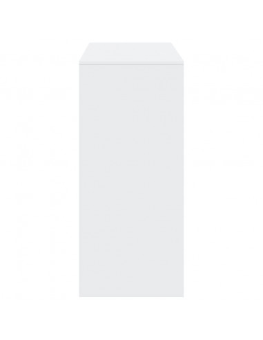 Tavolo Bar con Ripiano Bianco 124x46x103,5 cm in Truciolato