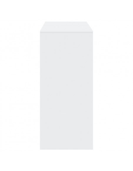 Tavolo Bar con Ripiano Bianco 124x46x103,5 cm in Truciolato