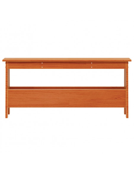Panca da Ingresso Marrone Cera 100x28x45 cm Legno Massello Pino