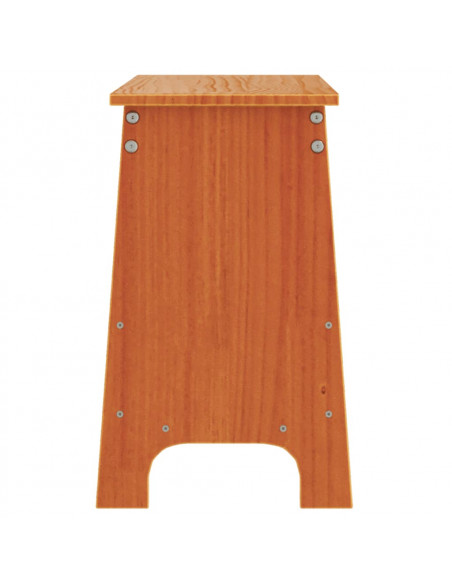 Panca da Ingresso Marrone Cera 100x28x45 cm Legno Massello Pino