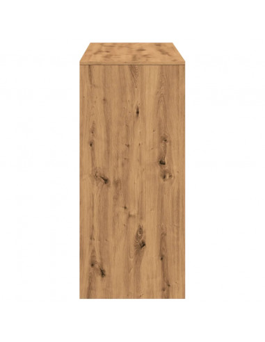 Tavolo Bar con Ripiano Rovere 124x46x103,5 cm Multistrato