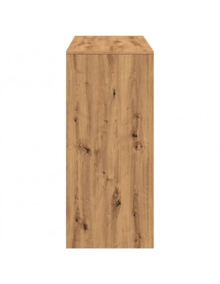 Tavolo Bar con Ripiano Rovere 124x46x103,5 cm Multistrato