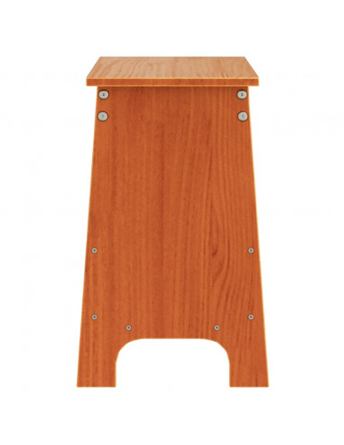 Panca da Ingresso Marrone Cera 60x28x45 cm Legno Massello Pino