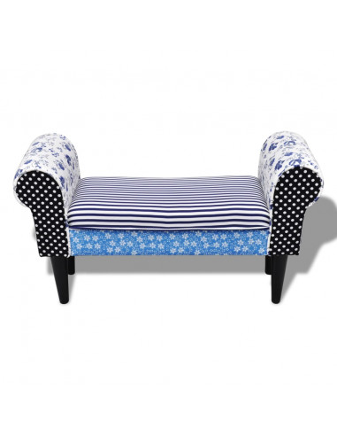 Panchina Patchwork Blu e Bianca
