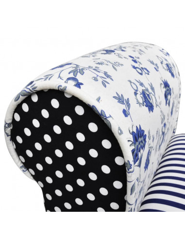 Panchina Patchwork Blu e Bianca