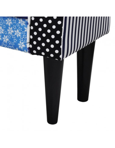 Panchina Patchwork Blu e Bianca