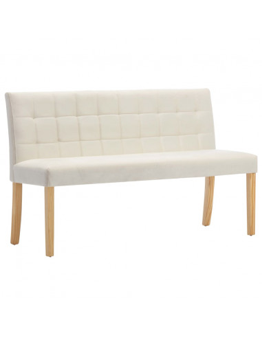 Panca 140 cm Crema in Velluto