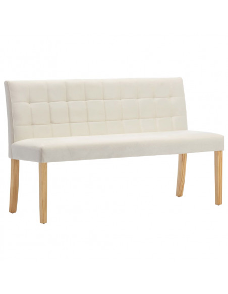 Panca 140 cm Crema in Velluto