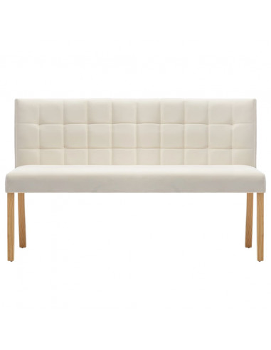 Panca 140 cm Crema in Velluto