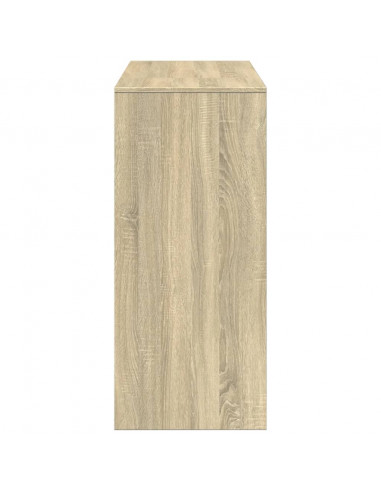 Tavolo Bar con Ripiano Rovere Sonoma 124x46x103,5cm Multistrato