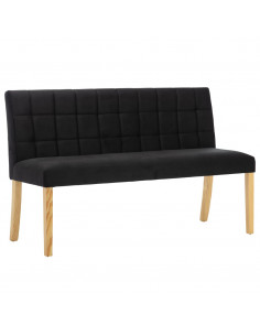 Panca 140 cm Nera in Velluto 2