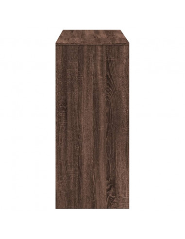 Tavolo Bar Ripiano Rovere Marrone 124x46x103,5 cm Multistrato