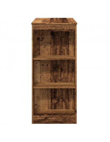 Tavolo Bar con Rastrelliera Antico 95x47x103,5 cm Multistrato