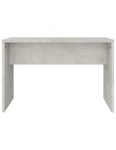 Sgabello Toeletta Grigio Cemento 70x35x45 cm Legno Multistrato