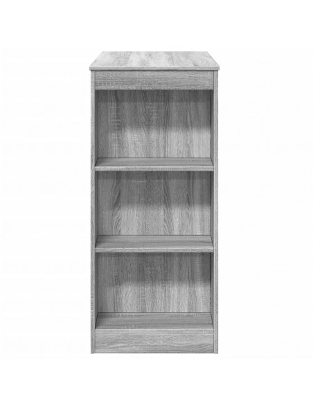 Tavolo Bar con Rastrelliera Grigio 95x47x103,5 cm Multistrato