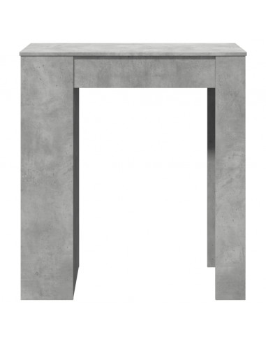 Tavolo Bar con Rastrelliera Grigio 95x47x103,5 cm Multistrato