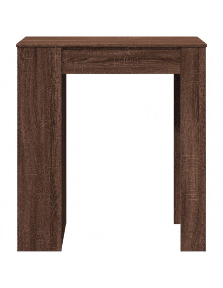 Tavolo Bar con Rastrelliera Marrone 95x47x103,5 cm Multistrato