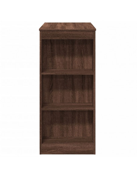 Tavolo Bar con Rastrelliera Marrone 95x47x103,5 cm Multistrato