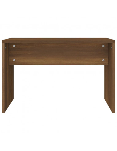 Sgabello da Toeletta Marrone Fumo 70x35x45 cm Legno Multistrato