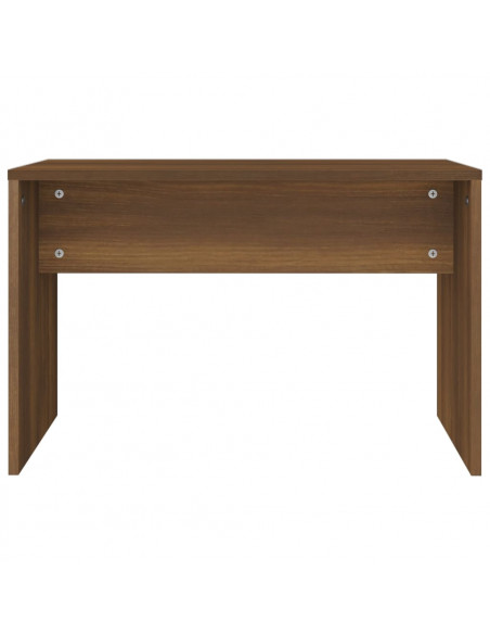 Sgabello da Toeletta Marrone Fumo 70x35x45 cm Legno Multistrato