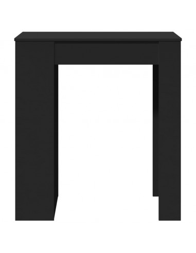 Tavolo Bar con Rastrelliera Nero 95x47x103,5 cm Multistrato