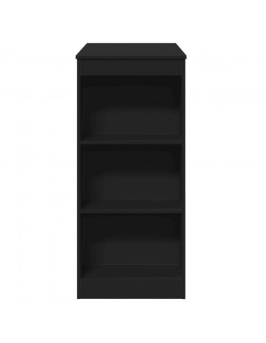 Tavolo Bar con Rastrelliera Nero 95x47x103,5 cm Multistrato