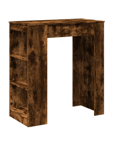 Tavolo Bar con Rastrelliera Rovere 95x47x103,5 cm Multistrato