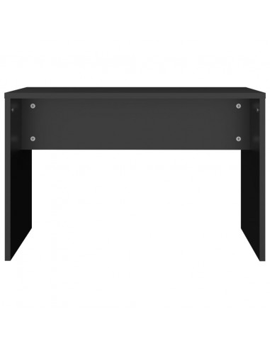 Sgabello da Toeletta Nero 70x35x45 cm Legno Multistrato
