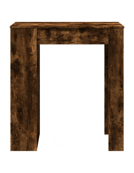 Tavolo Bar con Rastrelliera Rovere 95x47x103,5 cm Multistrato