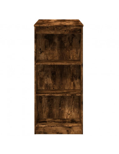 Tavolo Bar con Rastrelliera Rovere 95x47x103,5 cm Multistrato