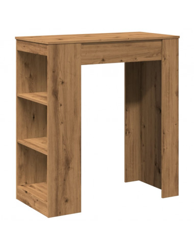 Tavolo Bar con Rastrelliera Rovere 95x47x103,5 cm Multistrato