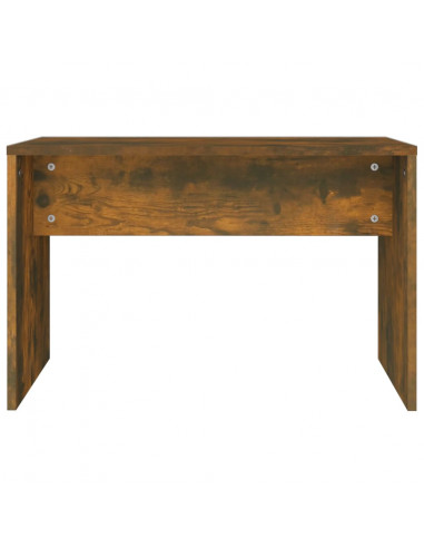 Sgabello da Toeletta Rovere Fumo 70x35x45 cm Legno Multistrato