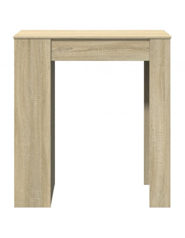 Tavolo Bar con Rastrelliera Sonoma 95x47x103,5 cm Multistrato