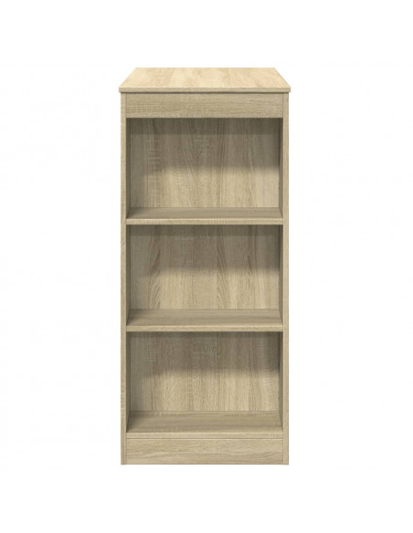 Tavolo Bar con Rastrelliera Sonoma 95x47x103,5 cm Multistrato