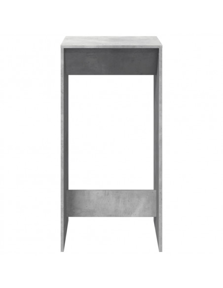 Tavolo da Bar Grigio Cemento 51x50x103,5cm in Legno Multistrato