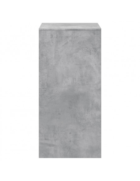 Tavolo da Bar Grigio Cemento 51x50x103,5cm in Legno Multistrato
