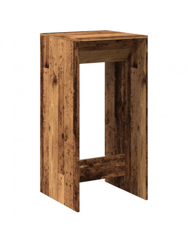 Tavolo da Bar Legno Antico 51x50x103,5 cm in Legno Multistrato