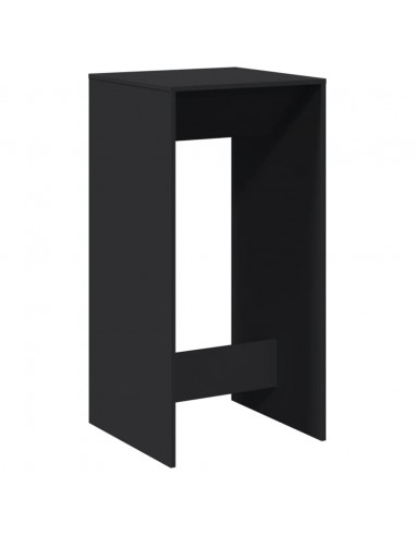 Tavolo da Bar Nero 51x50x103,5 cm in Legno Multistrato